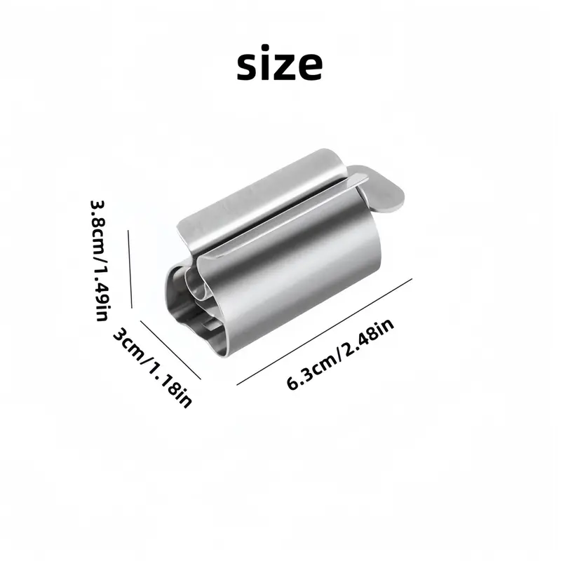 Stainless Steel Toothpaste Dispenser, Bathroom Creative Durable Toothpaste Dispenser, Household Daily Bathroom Gadgets, Home Goods 1