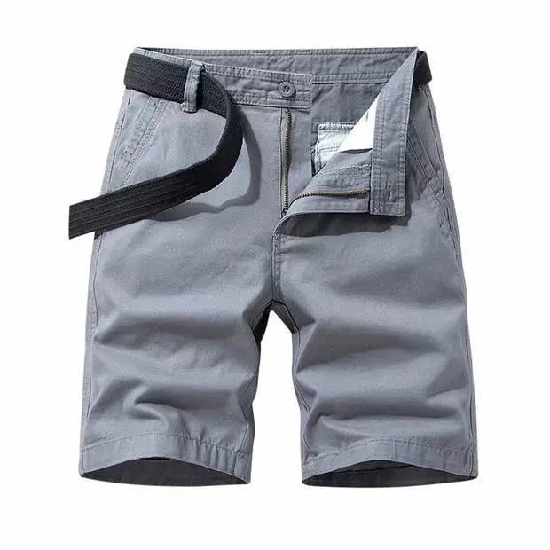 Men's Shorts 2022 Summer Fashion Brand Cropped Trousers Loose Thin Fifth Pants Outer Wear Leisure Cargo Breeches