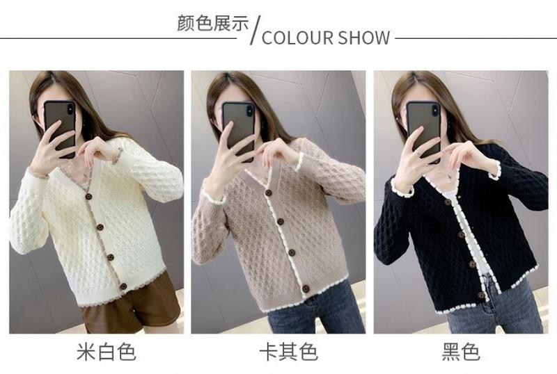 Product Introduction of Áo Cardigan Dệt Kim, Phong Cách Hương Thơm Nhỏ, Dành Cho Nữ, Thích Hợp Cho Mùa Xuân Và Mùa Thu, Mỏng Và Dễ Phối Đồ, Áo Khoác Len Sành Điệu, Hàng Mới Về, Phong Cách Hàn Quốc, Dáng Rộng Vừa Vặn, 2025 2