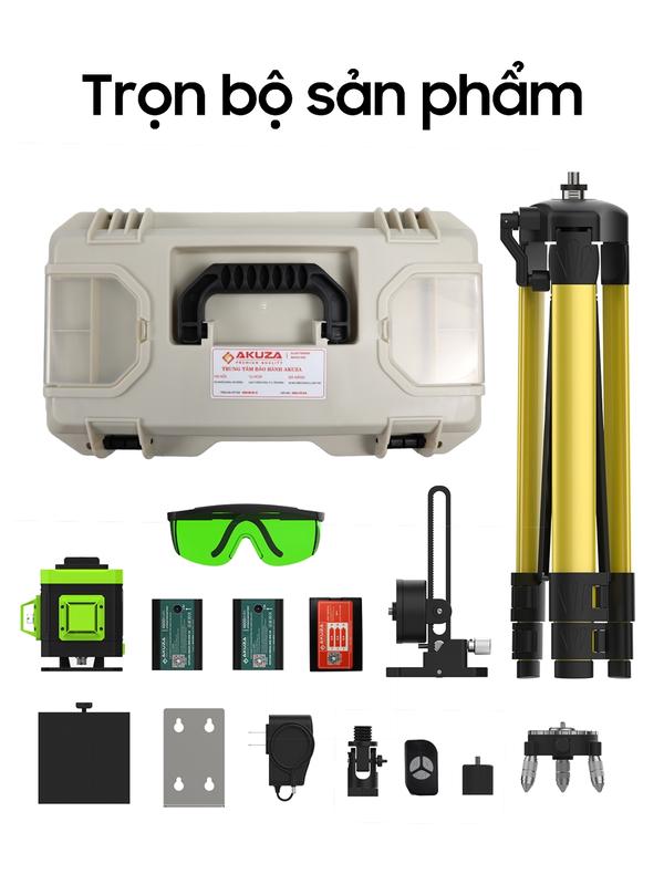 Máy cân mực Laser AKUZA AK-GLA 12 tia xanh - Thương hiệu AKUZA chất lượng uy tín