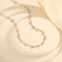 Gambar LM827 Kalung Manik-manik Titanium Fashion Korea Klavikula Rantai Kalung Wanita Aksesoris Necklace - LM827 dari Lanme Jewelry Kota Bekasi 2 Tokopedia
