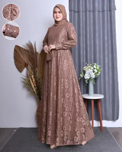 Gamis Wanita Jumbo Burkat Dress Kondangan  Kekinian Pakaian Pesta Wanita Dewasa  Terlaris Free Masker Pakaian Muslim Panjang Remaja Maxi Mewah Terbaru 2024 Gamis Lebaran Kancing Motif Casual Silver jangan dicuci kering xxl Nyaman Kerah jumbomurah • simpel