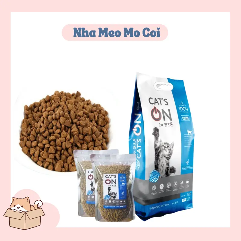 Thức ăn hạt cho mèo Cat's On 5kg Bao seal cho mèo trưởng thành 3