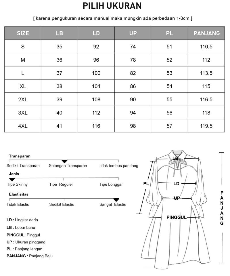 Product Introduction of [Ready Stock] FADFAD Gaun Rok Panjang Sedang Lengan Panjang Bermotif Cantik Gaya Modis 0