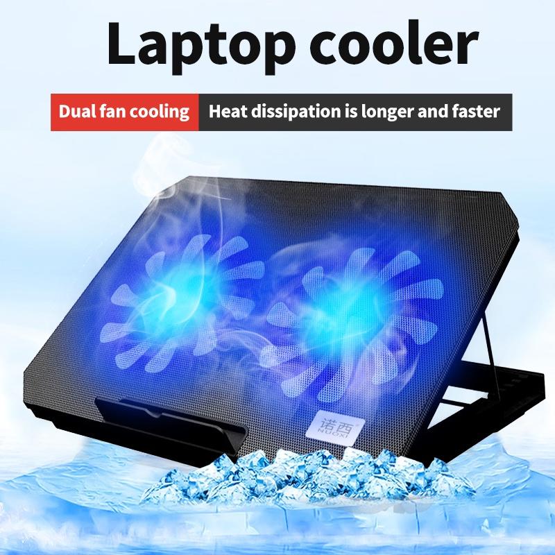 Cooling Pad Laptop Fan Portable 2/6 Fans LED Silent Noise Cooler Foldable 9"-17" LED Light Fan Adjustable Height Cooling Pad Laptop Fan Portable 2/6 Fans LED Silent Noise Cooler Foldable 9"-17" LED Light Fan Adjustable Height