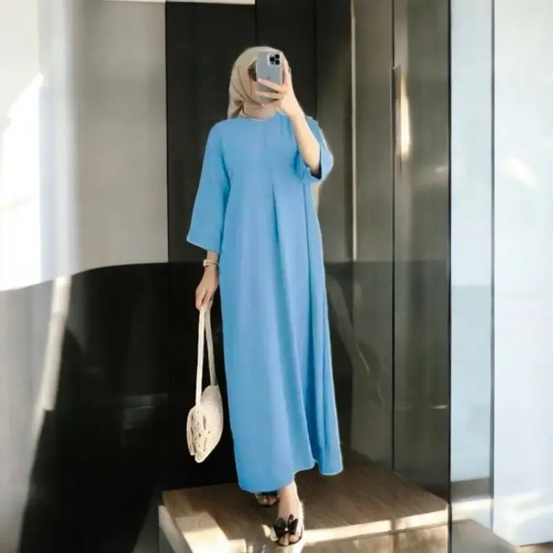 Daster murah JUMBO Wanita lengan 3/4 Cringkle airflow PREMIUM 5
