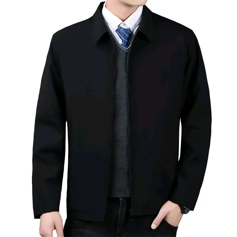 JASKET PORMAL JASKET SEMIJAS BIG SIZE PRIA Katun Formal Semi Blazer Jaket Kerah  Simple 6