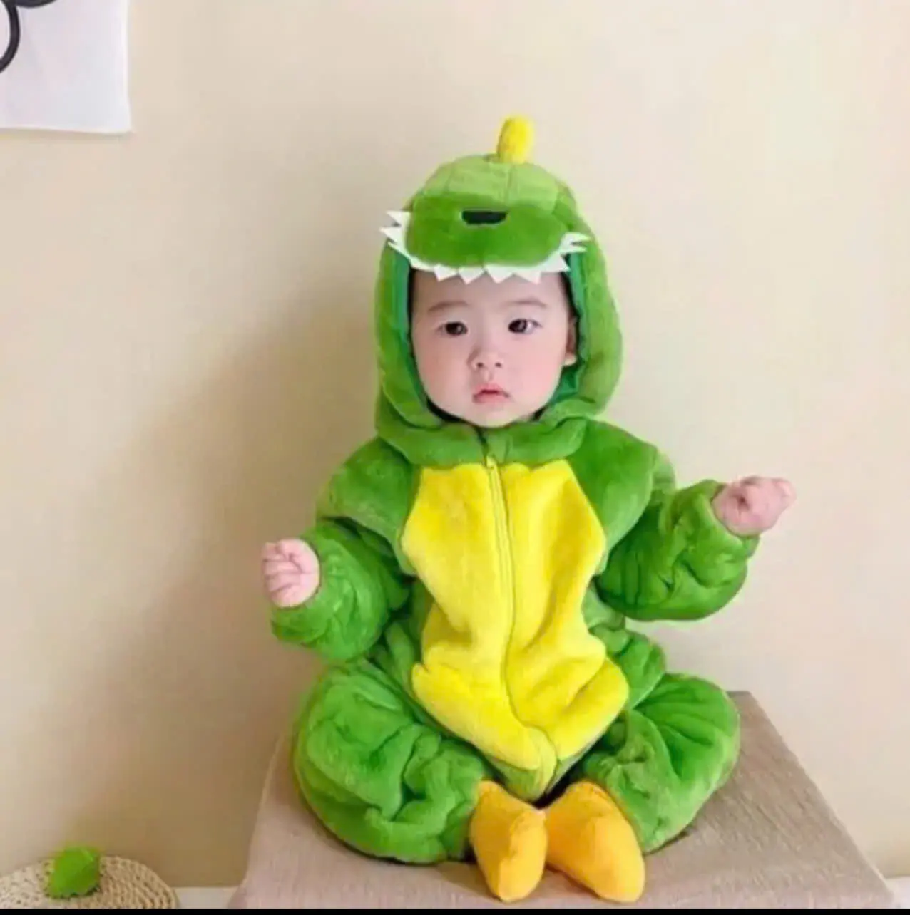 body lông nhung khủng long xanh cho bé từ 4-dưới 30kg Voi