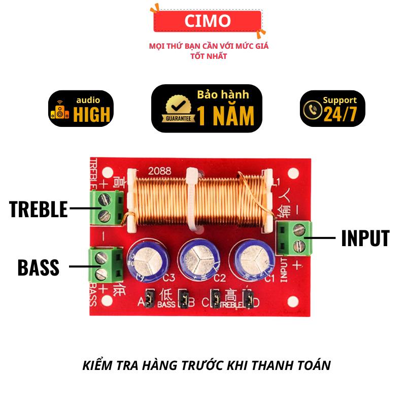 Mạch loa phân tần 2 đường tiếng bass treble cuộn cảm phân tần lọc âm thanh hiệu suất cao Nghe Nhạc mạch loa Phụ Kiện Cao Su