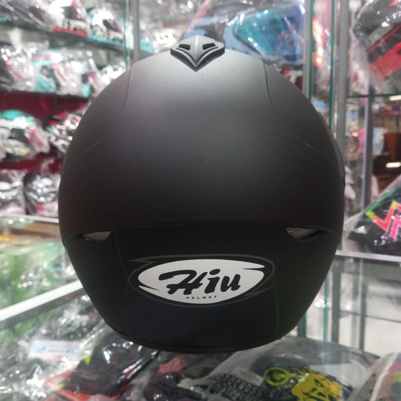 Helm HIU Nico R Solid Hitam Doff Original 3