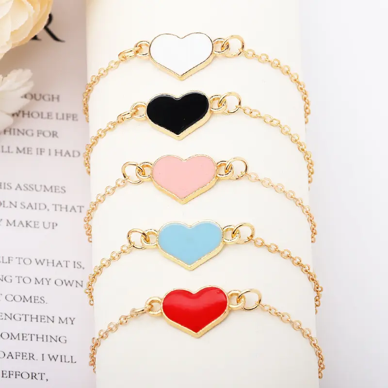 Fashion Bracelet Jewelry Simple and Versatile Jewelry Love Heart Adjustable Bracelet