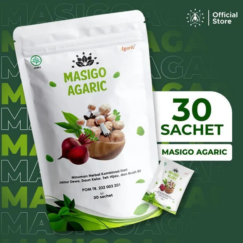 Kemasan 30&15sachet masigo agaric minuman kesehatan Jamu