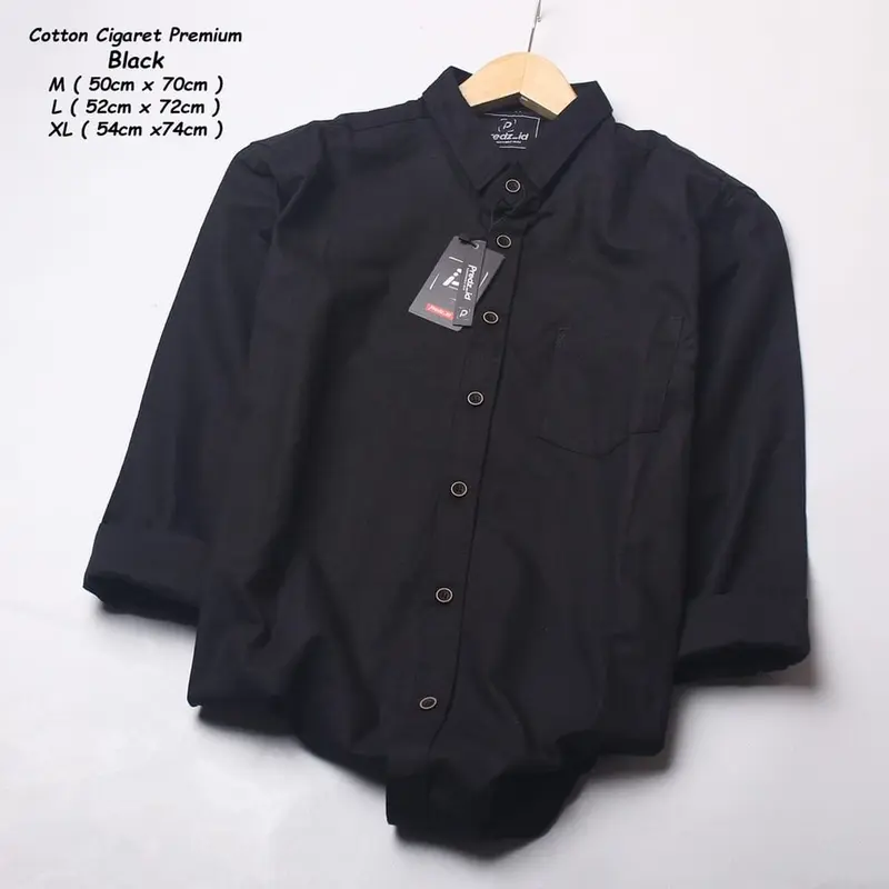 kemeja polos panjang pria model slimfit M L XL Baju Formal 1
