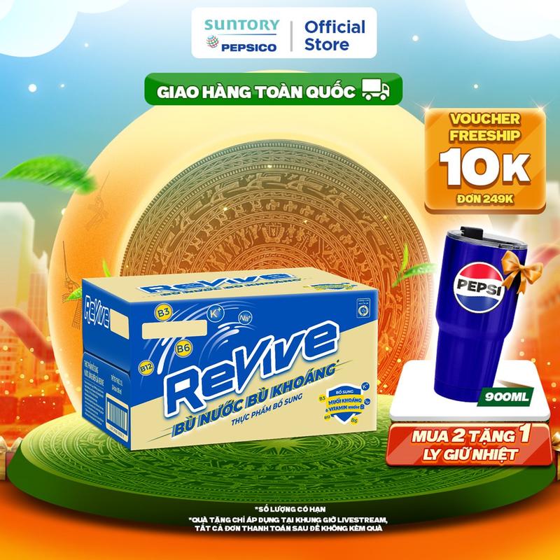 Thùng 24 Chai Nước Giải Khát Revive (500ml/chai)
