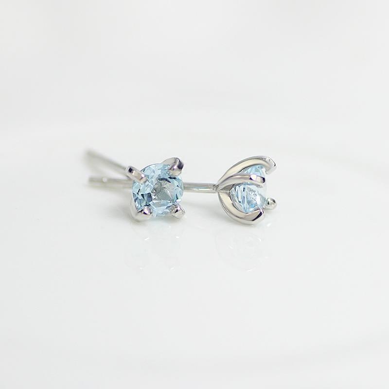 Product Introduction of Bông Tai Đinh tán Topaz, Màu Xanh Pha Lê Tự Nhiên, Khuyên Bông Khuyên Tai Đinh Tán Mini, Siêu Nhỏ, Bạc Sterling, Thích Hợp Cho Học Sinh, Hoa Tai Cá Tính Dễ Phối Đồ 11