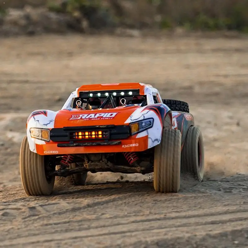 1:14 4WD Remote Control High Speed Car, Brushless Motor RC Car with LED Lights, Off Road Remote Control Car, Birthday Gift for Adults & Teens 0