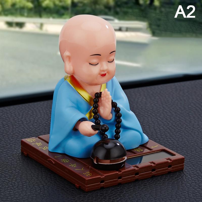 Product Introduction of Solar Powered Toy Buddhist Monk Figure Dancing Swing Figure Model Toy Dashboard 21