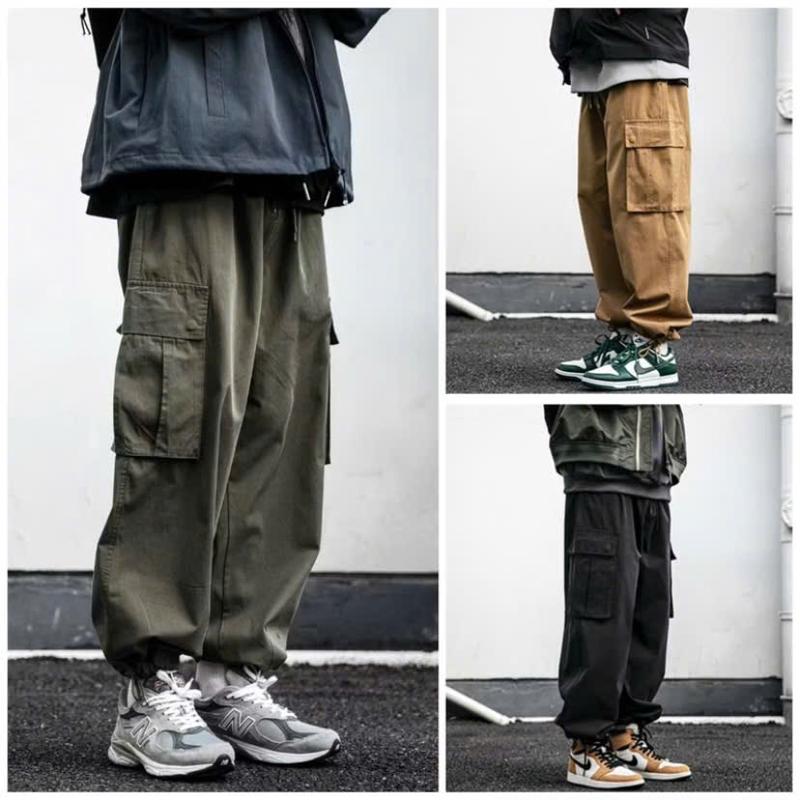 Quần Suông Túi Hộp chất kaki cao cấp basic nam nữ ống suông rộng Quần lưng thun co giãn 4 màu tôn dáng form rộng JURLEY