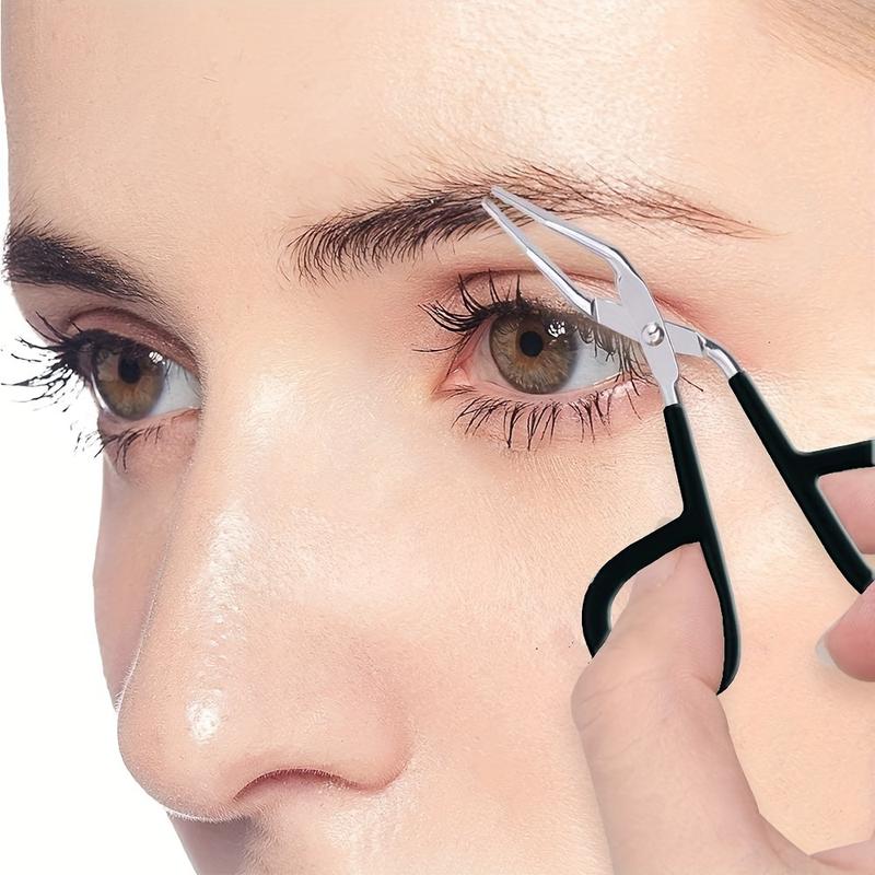 Kẹp Nhíp Lông Mày Có Tay Cầm Kéo, Unisex, Dụng Cụ Bóc Tóc, Dành Cho Nam Và Nữ, Dễ Cầm Nắm, Thích Hợp Cho Râu Và Ria Mép, Không Có Mùi Thơm, Dụng Cụ Cạo Râu Và Tẩy Lông Cá Nhân 6