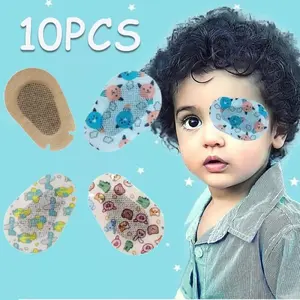 10pcs Penutup Mata Lazy Eyes Penutup Mata Terapi Mata Malas Eye Patch  Terapi Mata Juling Ortopad Terapi Mata Anak/Dewasa