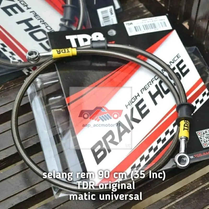 Kabel Selang Rem Depan Black Carbon Tdr 35 Inc 90Cm New Vario 160 150 125 Beat Deluxe Motorcycle 5