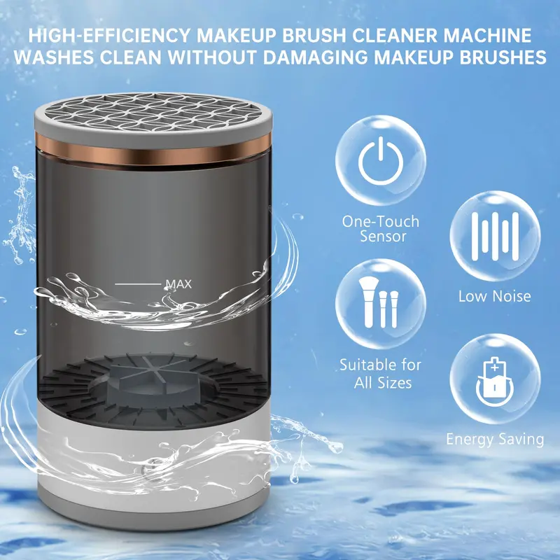 Portable Electric Makeup Brush Cleaner, Automatic USB Charging Brush Cleaner, Professional Makeup Tools for Women 5