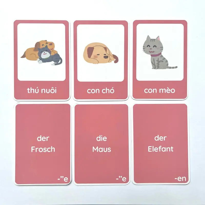 Flashcards Tiếng Đức Trình Độ A2 (850 Thẻ) 1
