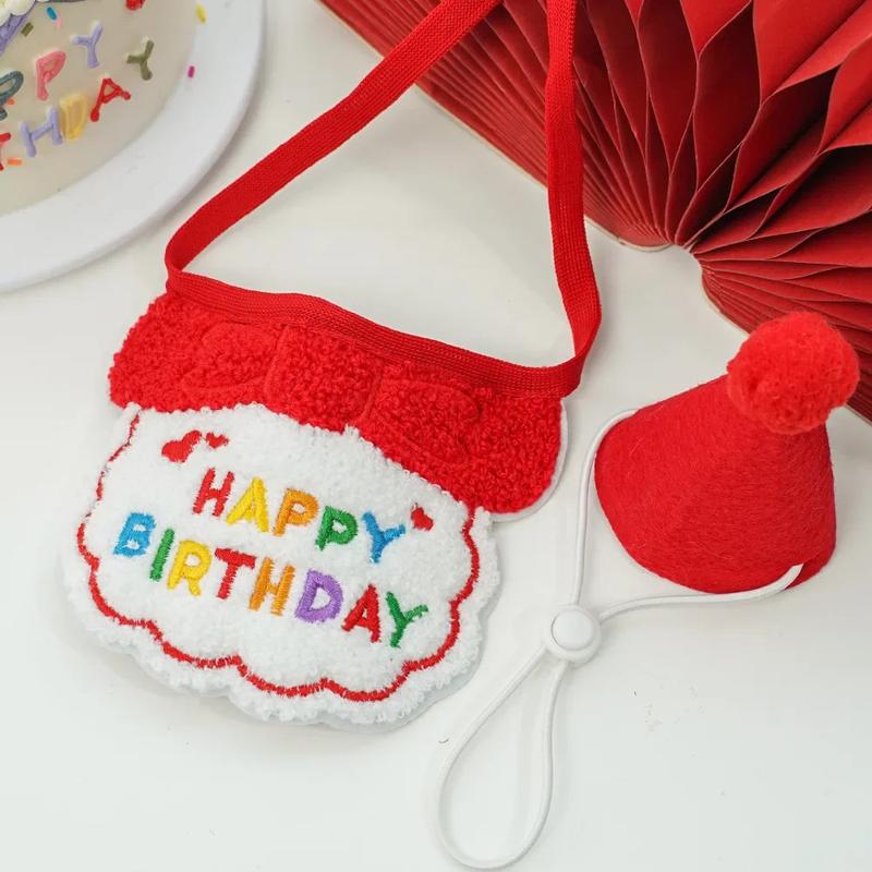 Product Introduction of Cute Dog Birthday Outfits Puppy Birthday Hat Cat Dog Birthday Bandana Boy Girl Pet Party Accessories for Small and Medium Dogs 18