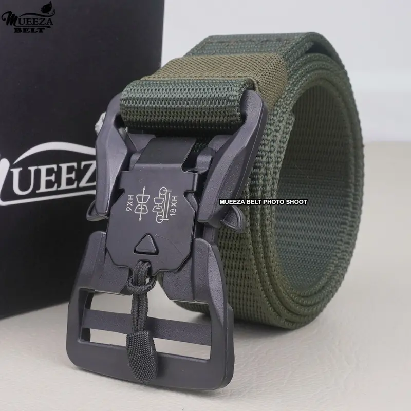 Ikat Pinggang Army Style - Promo Diskon Harga Grosir Tanah Abang Belt Hijau 0