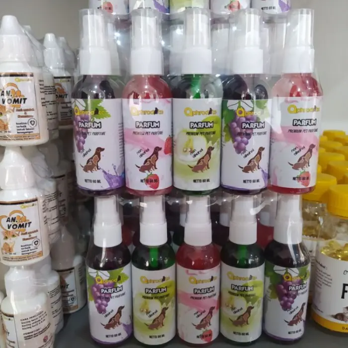 PARFUM KUCING AMAN DIJILAT MINYAK WANGI KUCING TAHAN LAMA PEWANGI ANTI BAU KUTU DAN JAMUR KITTEN MURAH GRATIS ONGKIR 60ML 2