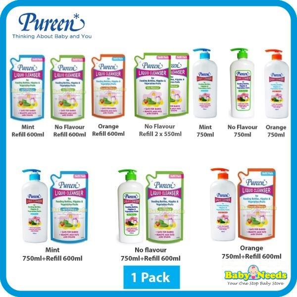 Pureen Feeding Bottle Liquid Cleanser (Refill 600ml/750ml) - TikTok ...