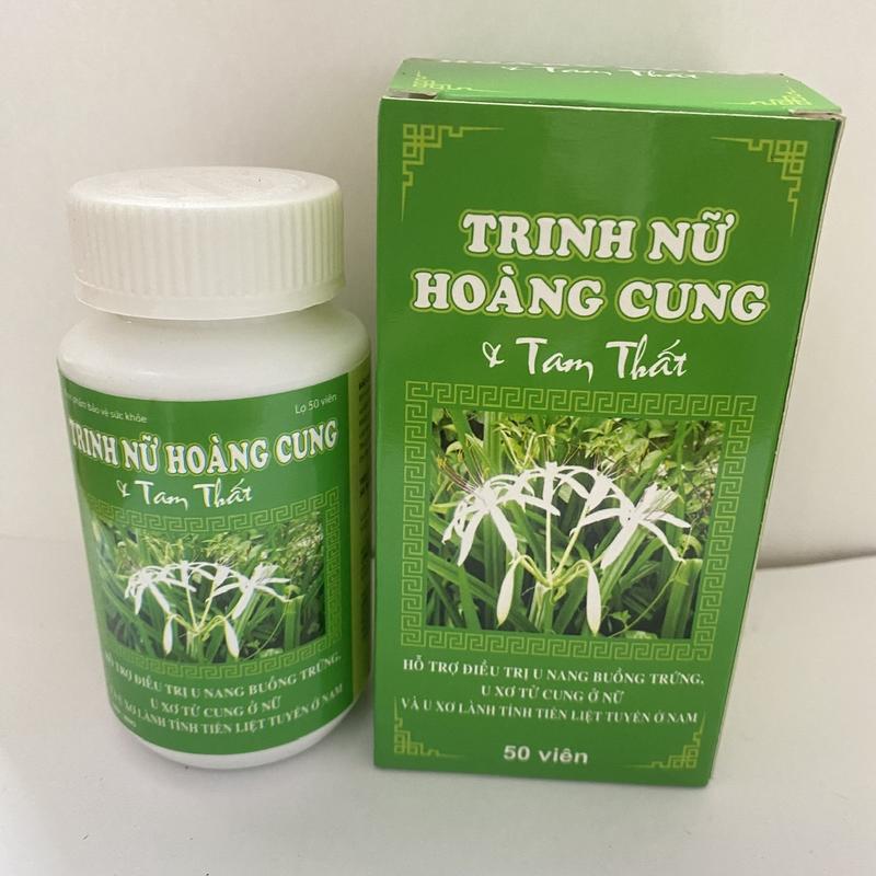 Viên uống Trinh Nữ Hoàng Cung và Tam Thất (Hỗ trợ điều trị u nang BT, u xơ tử cung ở Nữ và U xơ lành tính tiền liệt tuyến ở Nam)
