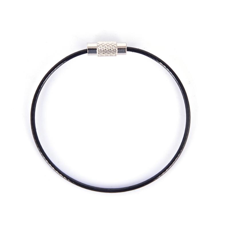 Product Introduction of Wire Keychain Keyring Circle Rope Cable Loop Screw Lock Gadget 24