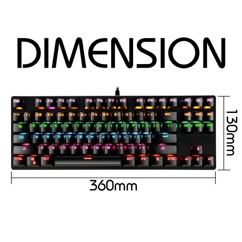 Keyboard Gaming Mechanical RGB DIJAMIN TERMURAH keyboard  creamy 5