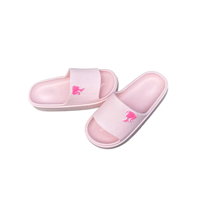 COLLIN SENDAL CEWEK DEWASA SELOP SENDAL SLIP ON TERBARU LOGO BARBIE B7840-1 Sandal Shoes Wanita 5
