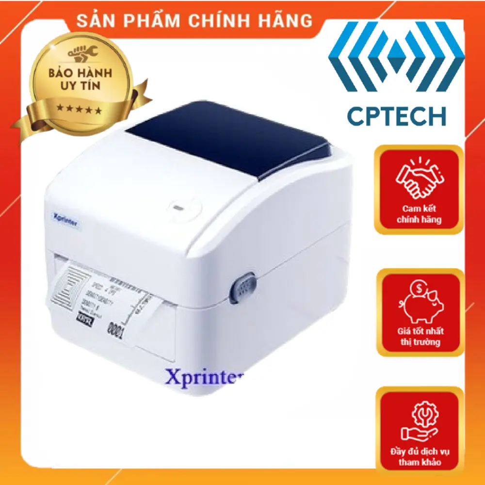 Máy In Đơn Hàng XP-420B, In Đơn TIKTOK Khổ A6, GHTK, TMĐT...In Tem, In Mã Vạch cho Shop, Siêu thị