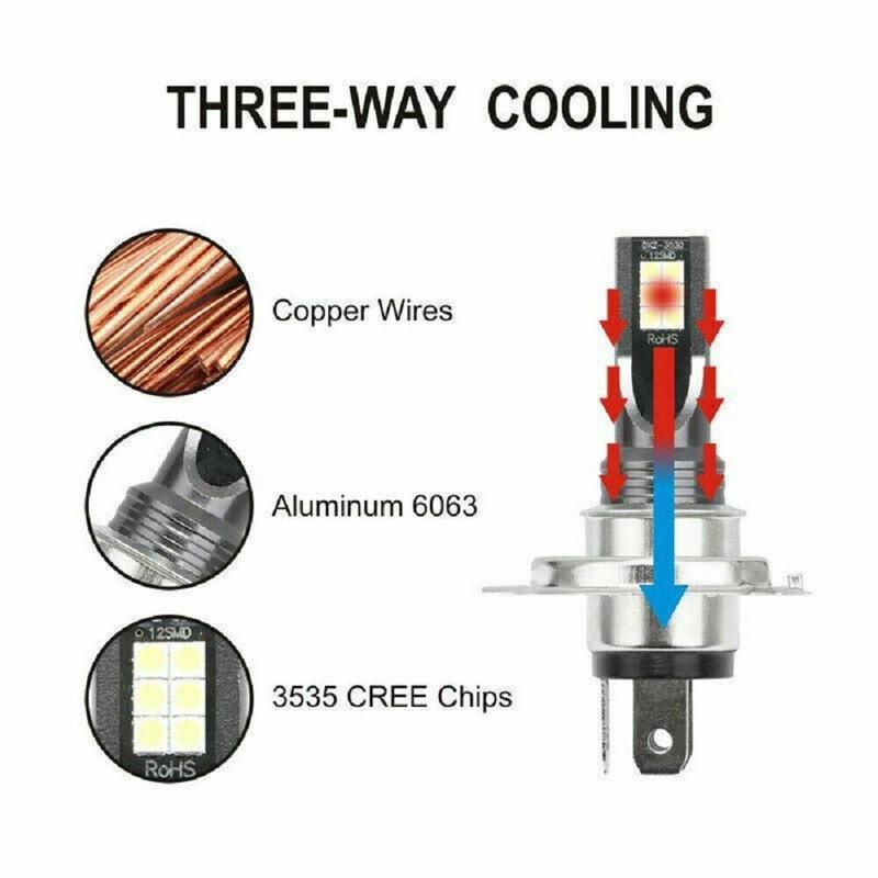 Bộ đèn pha LED H11, 2 cái, 110W, 20000LM, Bóng đèn, 6000K, Thích hợp để lái xe, có tính năng đèn DRL 4