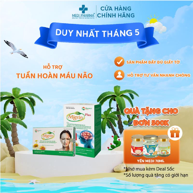 Viên uống Migrin Plus hỗ trợ hoạt huyết