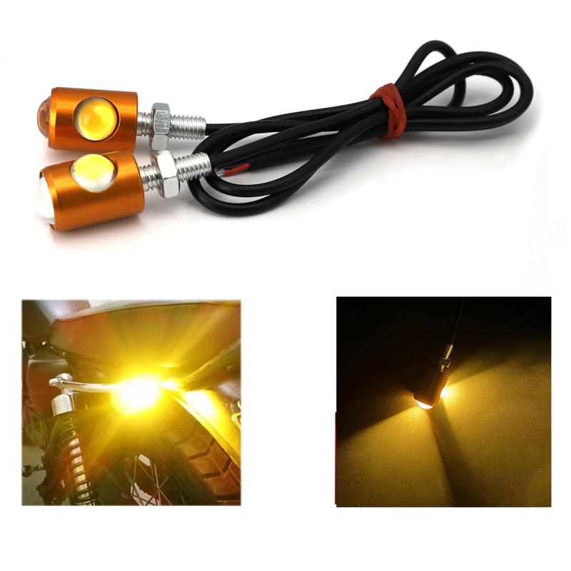 Product Introduction of 2Pcs LED Motorcycle Signal Lamp Super Bright LED Car Number License Plate Bolt Screw Tail Rear Light Brake Fog Lamp Bulb 7
