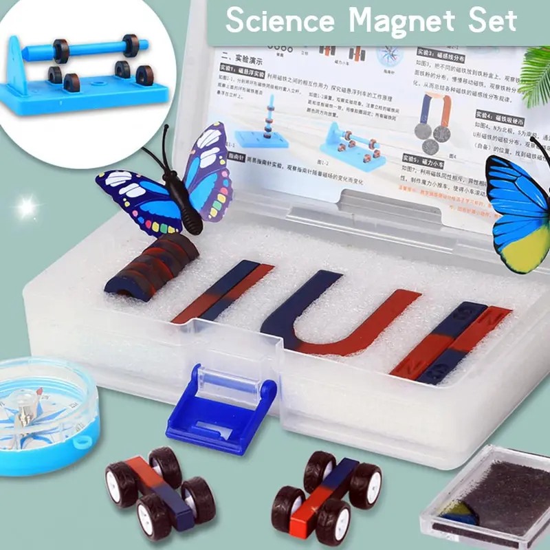 Science Magnet Set / Magnet Mainan Edukasi Praktek Sekolah Komplit Berbagai Macam Eksperimen Dapat Dilakukan 2