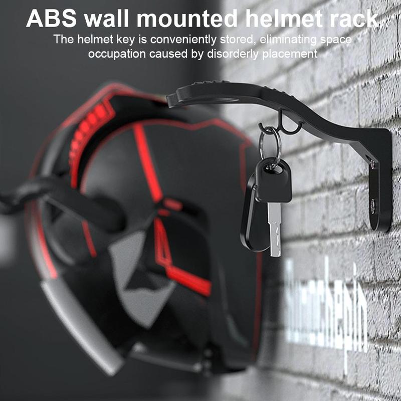 Product Introduction of Electric Vehicle Helmet Rack Wall Mounted Helmet Free Hat Motorcycle Helmet Storage Hook Rack J4V4 22