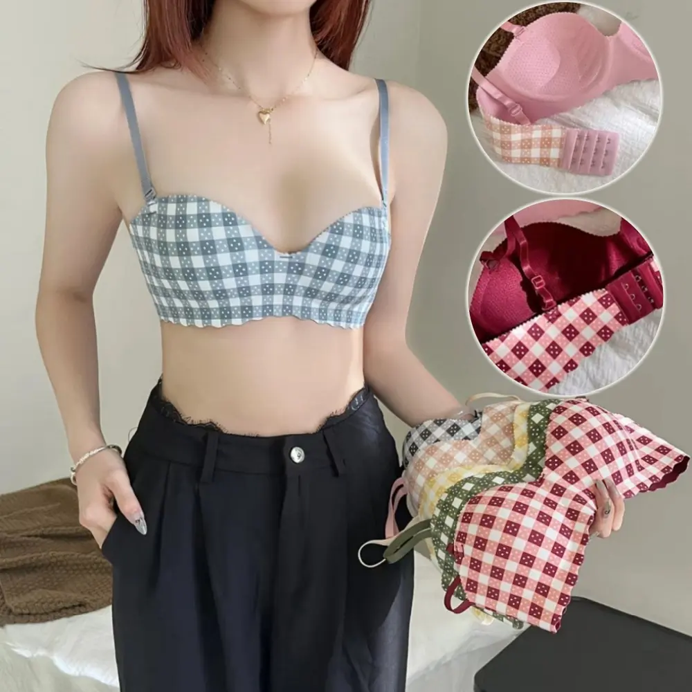 Áo Ngực Bông, Dành Cho Phụ Nữ, Mềm Mại Và Thân Thiện Với Làn Da, Không đường May, Đẩy Lên, Liền Mạch, Thích Hợp Cho Bé Gái, Áo Ngực, Thoải Mái Và Thoáng Khí, Đồ Lót Nữ, Dành Cho Phụ Nữ