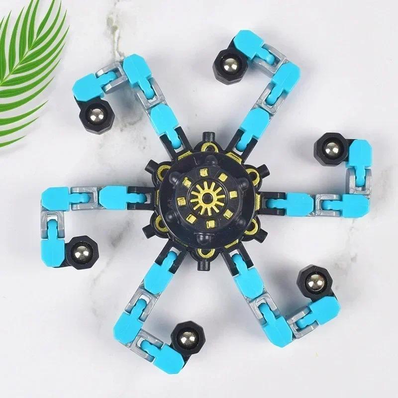 New Deformed Fidget Spinner Chain Toys for Children Antistress Hand Spinner Vent Toys Adult Stress Relief Sensory Gyro Gift 8