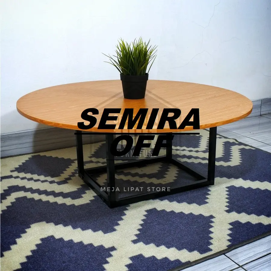 Labuan Meja MEJA LESEHAN BULAT DIAMETER 60CM/MEJA CAFE ROUND TABLE/MEJA MAKAN ...