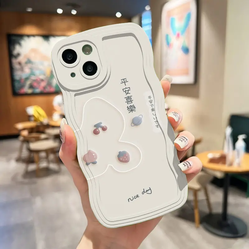 Casing Gelombang untuk Handphone Realme C55 C20 C21 C21y C30 C31 C33 C35 C2/A1k C11 C12 C25 C15 C17 7i 5 5i 8 4G 9i 9 pro [CM025] 1