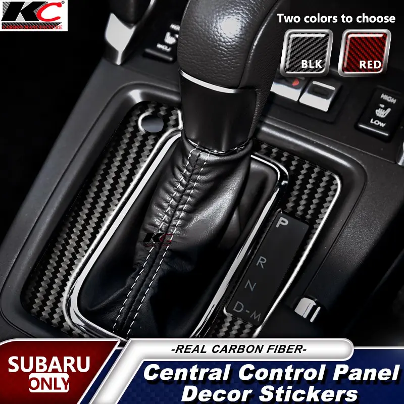 Carbon Fiber Gear Shift Control Panel Cover – Premium Interior Trim for Subaru