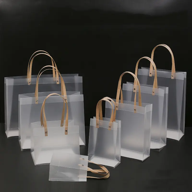 Frosted PP Tote Bag PVC Doorgift Bag Gift Bag Goodies Bag Wedding Beg Kahwin Raya Gift Bag Kotak Telur Bag Kenduri Office Stationery