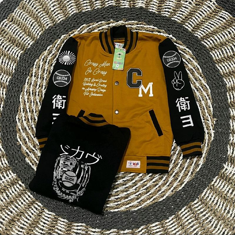 JAKET KIDS BASEBALL VARSITY FULL BORDIR ANAK 2THN 13THN  LAKI-LAKI PEREMPUAN 7