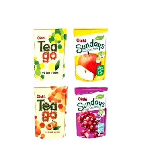 1 túi 10 gói nước trái cây. 1 lốc 1 vị