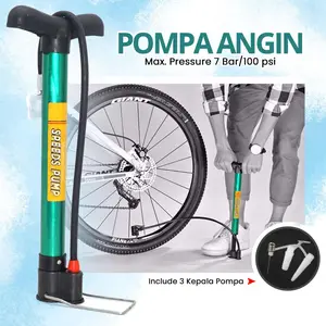 Pompa Angin Sepeda Manual  Free 3 Kepala Pompa Tekanan Tinggi Pompa Pompa Angin Manual Serbaguna 016-4